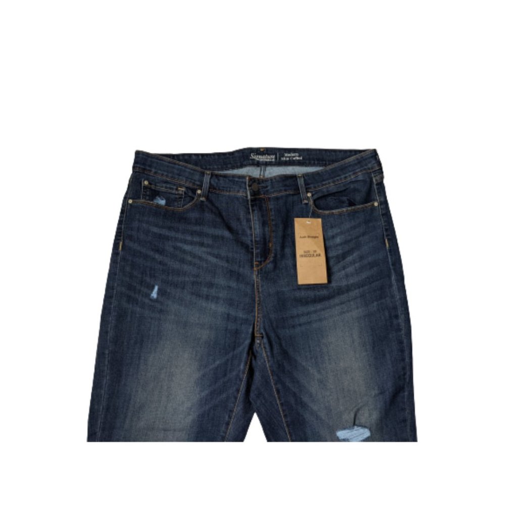 Levi's Modern Slim Cuffed Distressed Jeans 20 - Picture 3 of 7